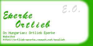 eperke ortlieb business card